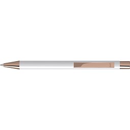 uma® STRAIGHT RO-GO Druckkugelschreiber, weiss