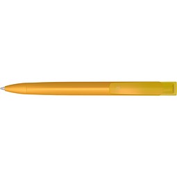 uma® TRINITY K transparent RECY Druckkugelschreiber, ocker