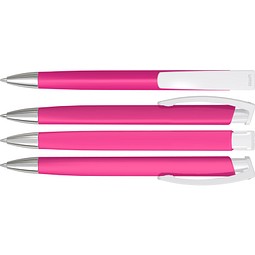 uma® TRINITY KG SI GUM Druckkugelschreiber, magenta