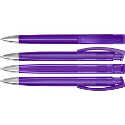 uma® TRINITY transparent SI Druckkugelschreiber, violett