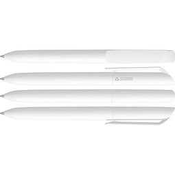 uma® VANE RECY Drehkugelschreiber, weiss
