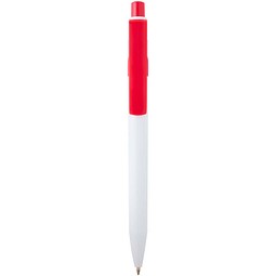 Unica Kugelschreiber aus recyceltem Kunststoff (blaue Mine), rot