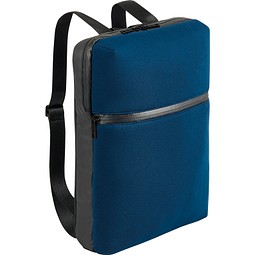 URBAN BACKPACK. 14''Laptop-Rucksack aus Softshell und Tarpaulin, Blau