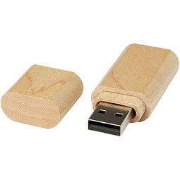USB-Stick 3.0 aus Holz mit Schlüsselring, hellbraun, 32GB