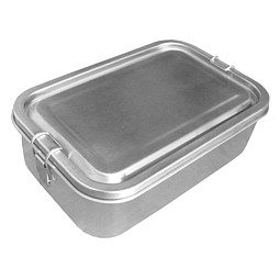 Vesperdose steel, silber