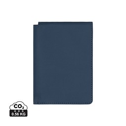 VINGA Baltimore RCS recycelte Polyester-RFID-Reisepasshülle, navy blau