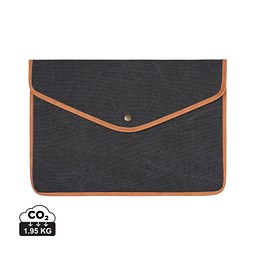 VINGA Bosler 16 Zoll Laptop-Tasche aus GRS recyceltem Canvas, schwarz