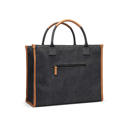 VINGA Bosler Büro-Tasche aus RCS recyceltem Canvas, schwarz