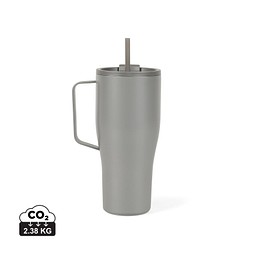 VINGA Eos Voyager 800ml Flasche aus RCS rec. Stainless-Steel, grau, grau