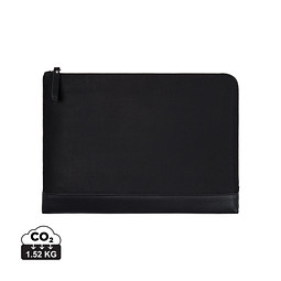 VINGA Marlow 16 Zoll Laptop Sleeve aus RCS recyceltem Polyester, schwarz