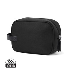 VINGA Marlow Kosmetiktasche aus RCS recyceltem Polyester, schwarz