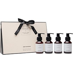 VINGA x TGL Körper- und Handpflege-Geschenkset, weiß, schwarz