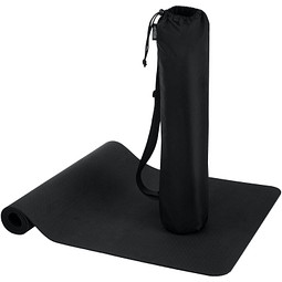 Virabha Yogamatte aus recyceltem TPE, schwarz