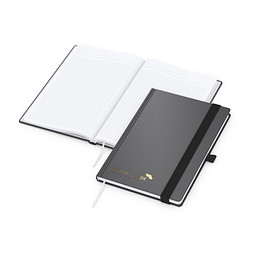 Geiger-Notes Vision-Book A5 Bestseller, inkl. Prägung in schwarz-glänzend, anthrazit