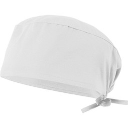 VL ENLIL. Gesundheitsbonnet (190g/m²), in Baumwolle (35%) und Polyester (65%), Weiß