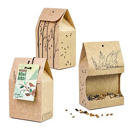 Vogelfutter To-Go, Ostern, Werbekarte, 2-seit. Druck