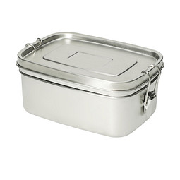 Vorratsdose Double 19x13,5x8,5 cm, silber