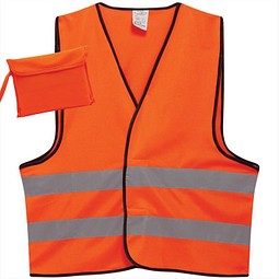 Warnweste im Etui, Orange