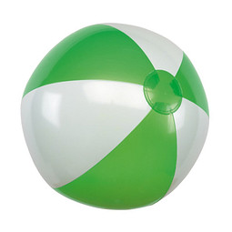 Wasserball, grüne/weiß, glänzend