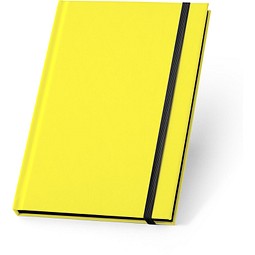 WATTERS. A5-Notizbuch aus fluoreszierendem PU mit linierten Seiten, Gelb