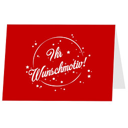 Grußkarte, Motiv individuell, Druck auf Cover & Innenseite
