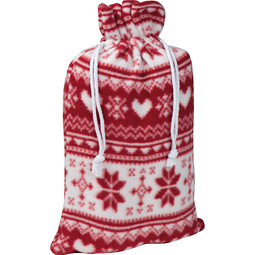 Weihnachtliche Kuscheldecke, rot