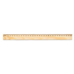 WESLEY 30. Lineal aus Kiefernholz mit 30 cm Skala, Naturhell