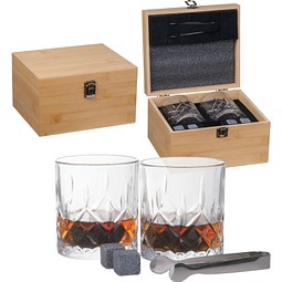 Whisky-Set NOEMI, beige