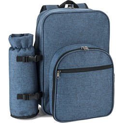 WHITSUNDAY. Picknick-Kühlrucksack aus 600D, recyceltem Polyester, mit hoher Dichte, Blau