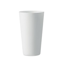 Wiederverwendbarer Becher 500ml FESTA LARGE, Weiß