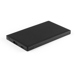 WIGNER. Powerbank 4'000 mAh aus Recyceltes ABS (100% rABS), Schwarz