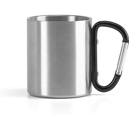 WINGS. Edelstahlbecher 230 ml, Schwarz