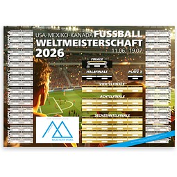 Geiger-Notes WM-Planer plano, Motiv Stadionemotion, inkl. Druck