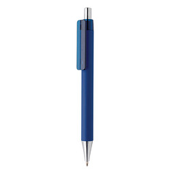 XD COLLECTION Druckkugelschreiber X8 mit Smooth-Touch, blaue Mine, dunkelblau
