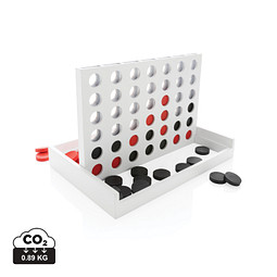 XD COLLECTION Connect Four Holzspiel, weiß