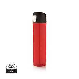 XD COLLECTION Easy Lock Vakuum-Flasche aus RCS recyceltem Stahl, rot