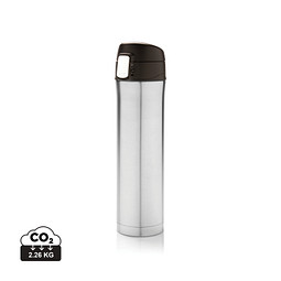 XD COLLECTION Easy Lock Vakuum-Flasche aus RCS recyceltem Stahl, silber