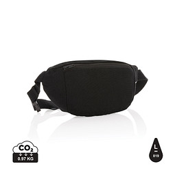 XD COLLECTION Impact Aware™ 285g/m² ungefärbte rCanvas-Gürteltasche, schwarz