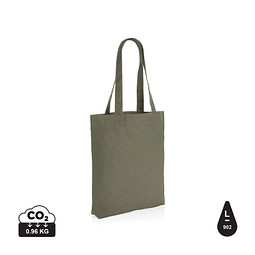 XD COLLECTION Impact Aware™ 285g/m² ungefärbte rCanvas-Tragetasche, grün