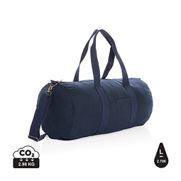 XD COLLECTION Impact Aware™ 285g/m² ungefärbter rCanvas-Seesack, navy blau