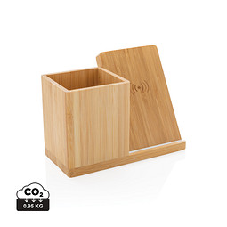 XD XCLUSIVE Calgary kabelloses 10W-Ladegerät aus Bambus, braun