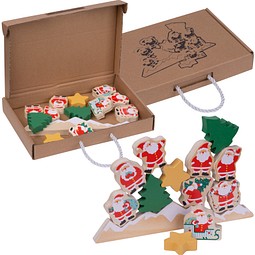 Xmas Balance Spiel – aus Holz LEANDRO, beige