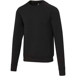 Yukon Sportpullover mit Rundhalsausschnitt und Interlock Strick Unisex, schwarz, XS