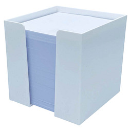 Zettelbox, 10 x 10 x 10 cm, weiß