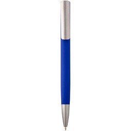 Ziguur Kugelschreiber aus recyceltem Aluminium (schwarze Mine), blau