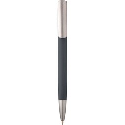 Ziguur Kugelschreiber aus recyceltem Aluminium (schwarze Mine), storm grey