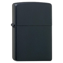 Zippo Benzin Feuerzeug, schwarz matt