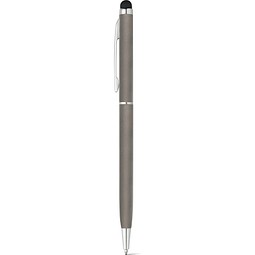 ZOE. Aluminium-Kugelschreiber mit Drehmechanik und einer Touch-Spitze, Gewehrmetall