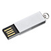 Mini-USB-Stick Swing, 4 GB, silber Mini-USB-Stick Swing, 4 GB, silber