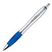 LANCE® Kugelschreiber Rio Satin, blaue Mine, silber/blau